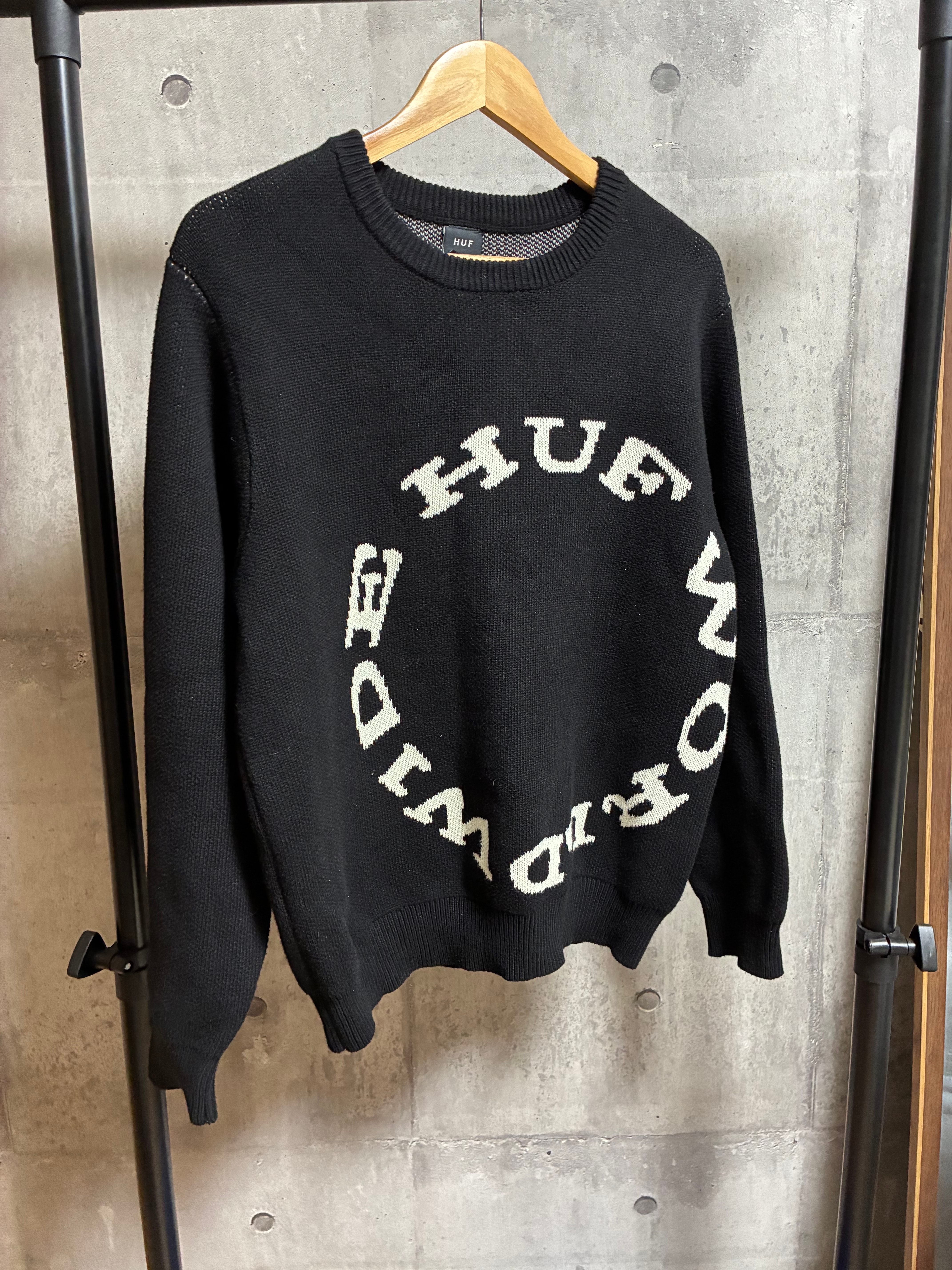 HUF Winter 24 Hard Note Sweater "Black"