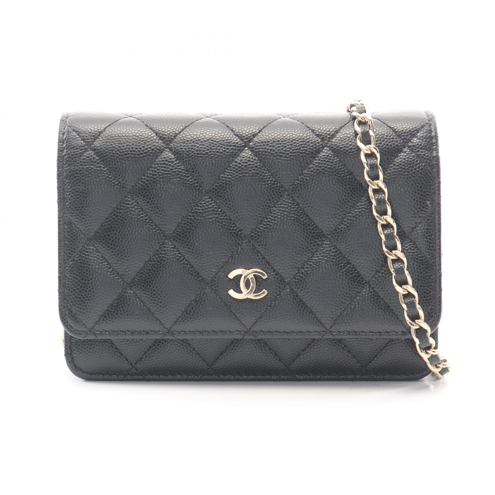 シャネル CHANEL マトラッセ ミニ ショルダーバッグ バッグ キャビアスキン(グレインドカーフ) レディース ブラック系 【中古】