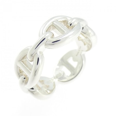 Hermes Chaine D'ancre Enchainee Ring PM "Silver"