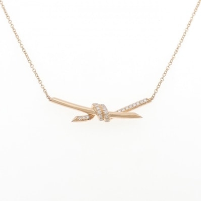 ティファニー ノット ネックレス 0.25CT
