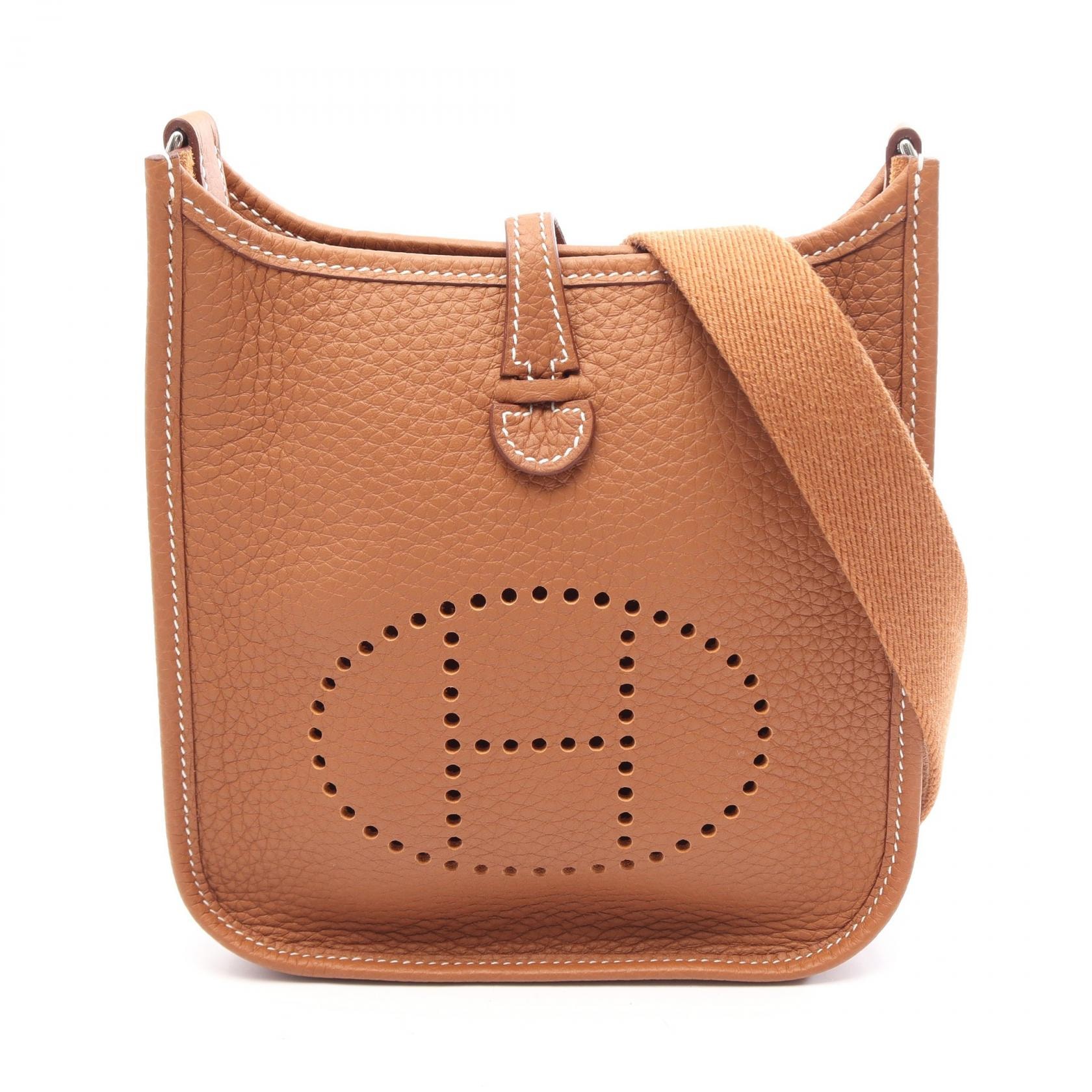 エルメス HERMES エヴリンアマゾンTPM ゴールド ショルダーバッグ バッグ トリヨンクレマンス トリヨンクレマンス C刻印(2018年製造) レディース ブラウン系 【中古】