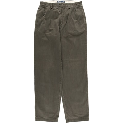 古着 ラルフローレン Ralph Lauren POLO by Ralph Lauren ANDREW PANT ツータック チノパンツ メンズw31相当/eaa458627