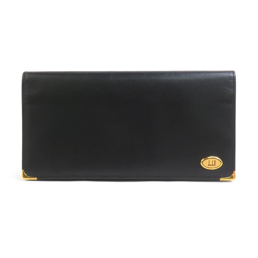 ダンヒル Dunhill 札入れ レザー ブラック メンズ【中古】 r10542a