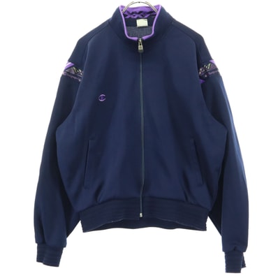 Champion チャンピオン 90s オールド 日本製 ワンポイントロゴ 長袖 トラックジャケット L ネイビー ジャージ