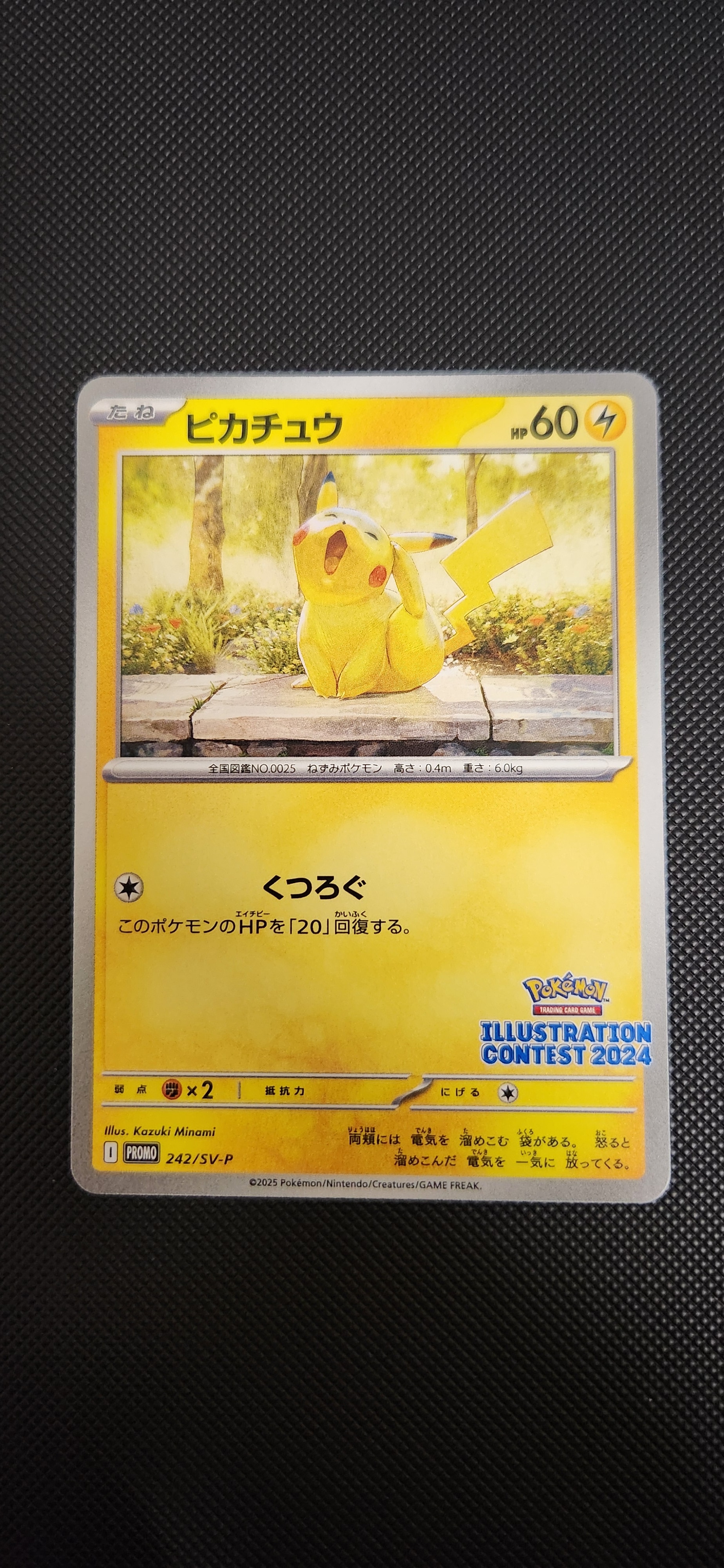 ピカチュウ [SV-P 242](プロモカードパック「イラストレーションコンテスト 2024 受賞作品プロモカード化記念キャンペーン」)