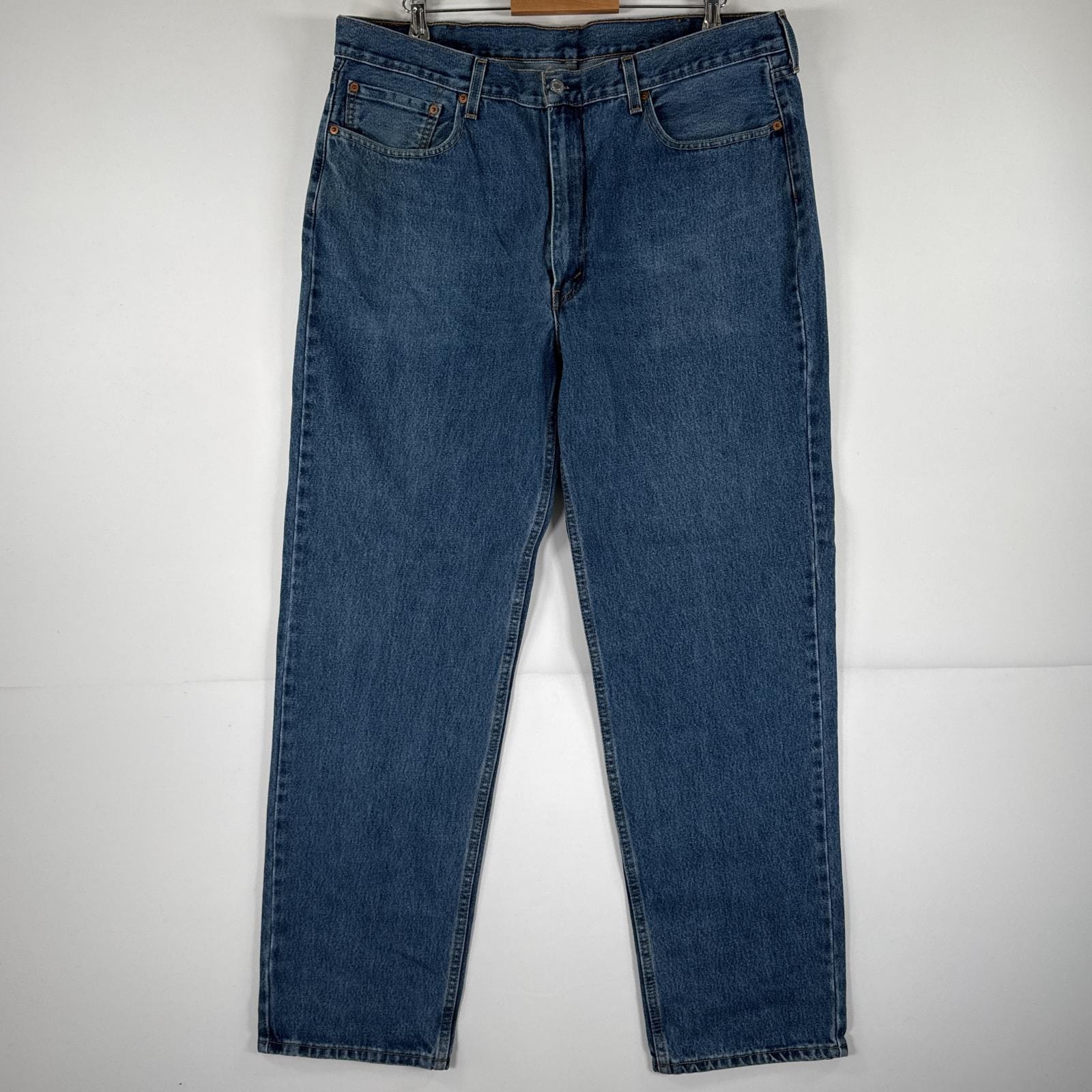 古着 リーバイス Levi's デニムパンツ 550 ジーパン テーパード 大きいサイズ ジップフライ ビッグサイズ w40 L34  ブルー メンズ