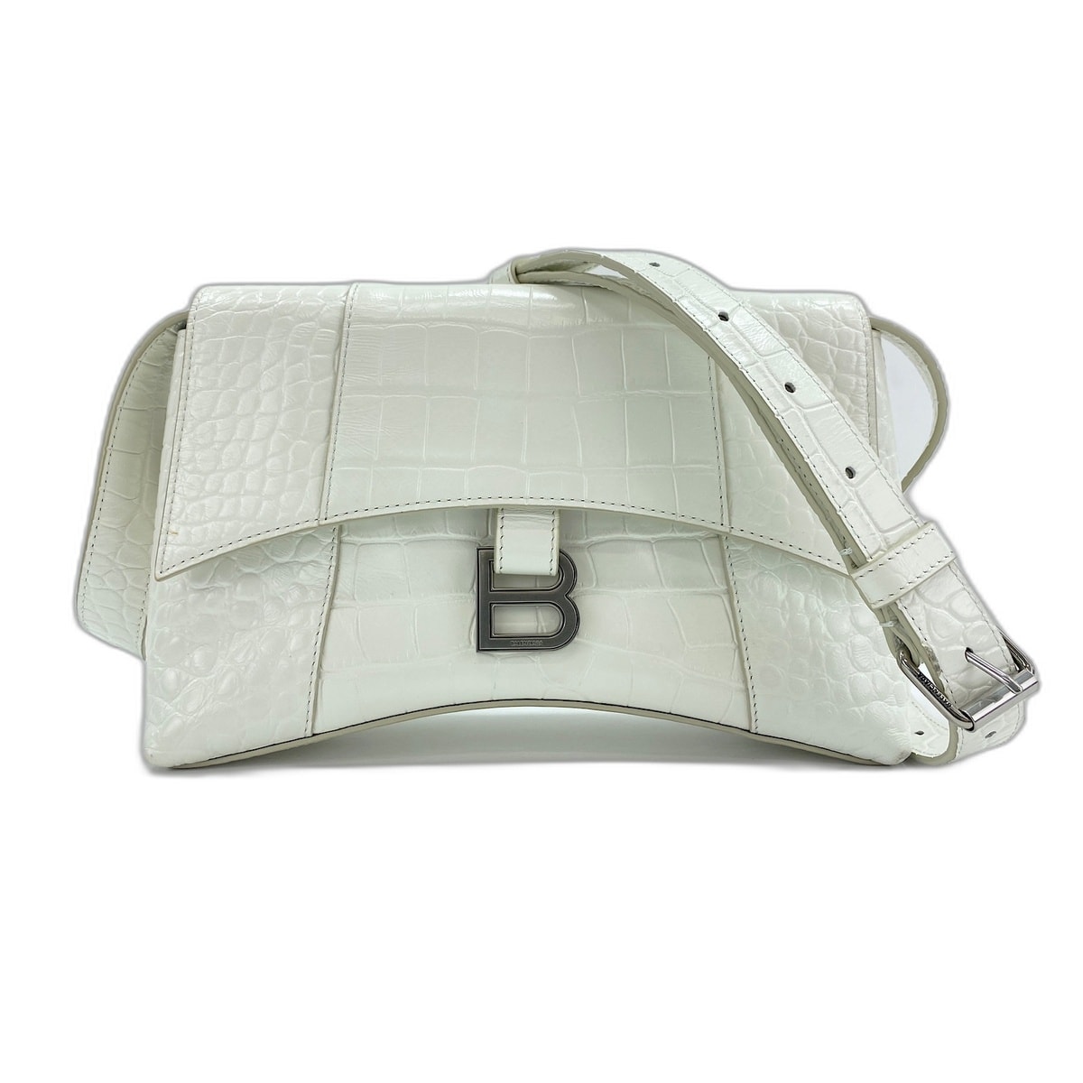 バレンシアガ BALENCIAGA カーフスキン ダウンタウン ショルダーバッグ【中古】