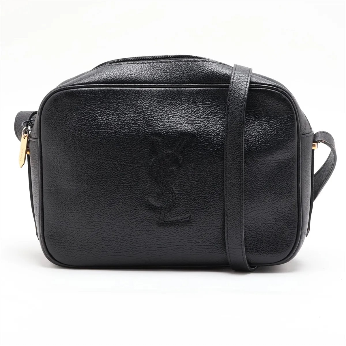 ■美品 イヴ サンローラン YSLショルダーバッグ レザー