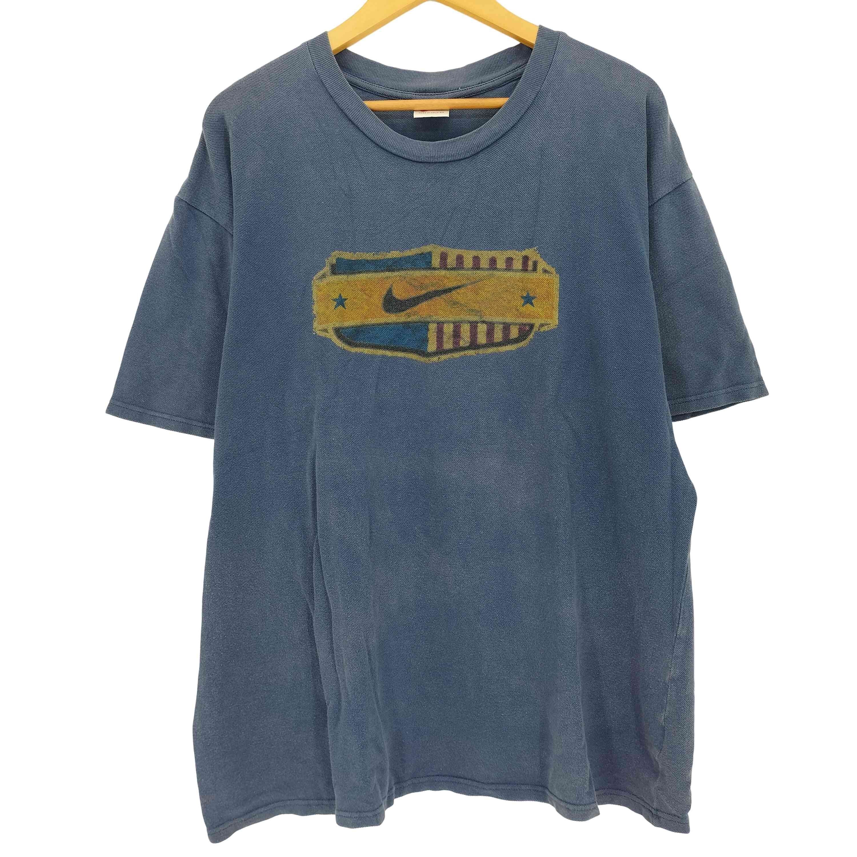 90S 白タグ ロゴプリント 鹿の子 Tシャツ【1138331260653】