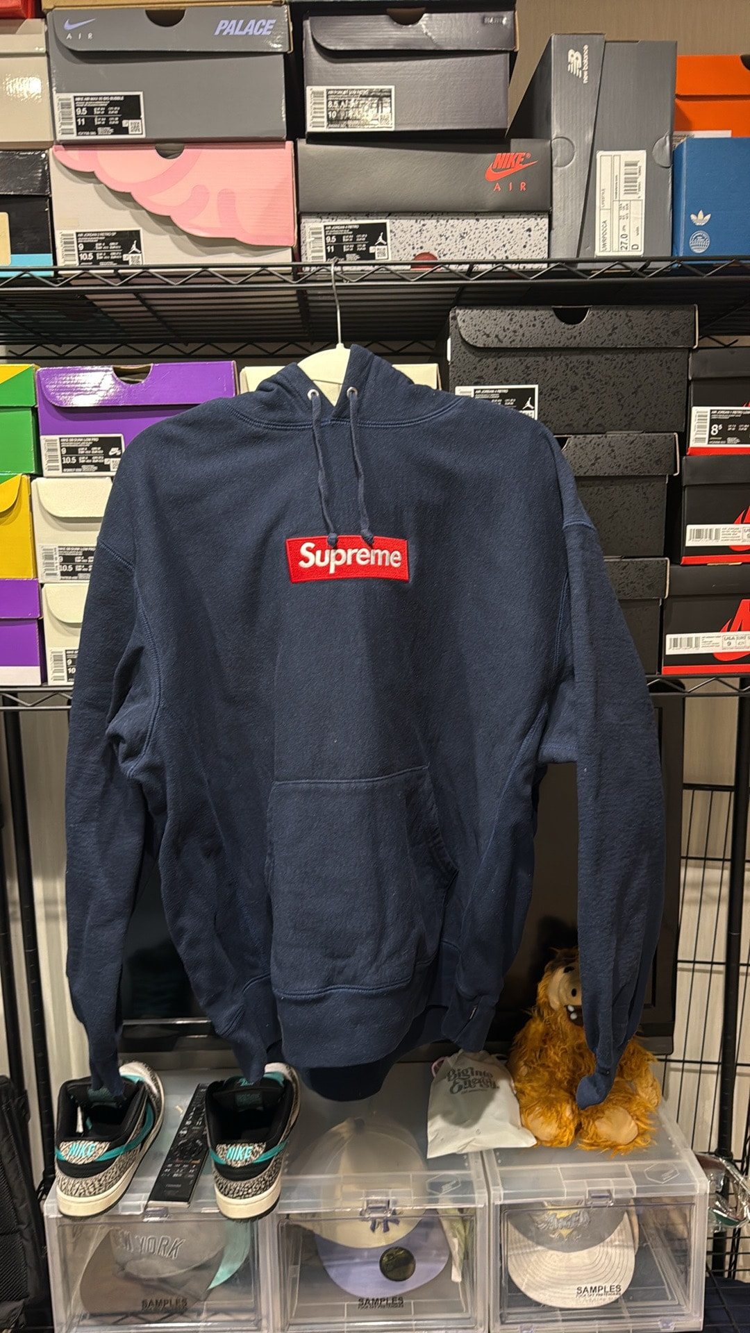 Supreme Box Logo Hooded Sweatshirt "Navy" (24FW)