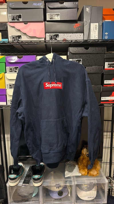 Supreme Box Logo Hooded Sweatshirt "Navy" (24FW)