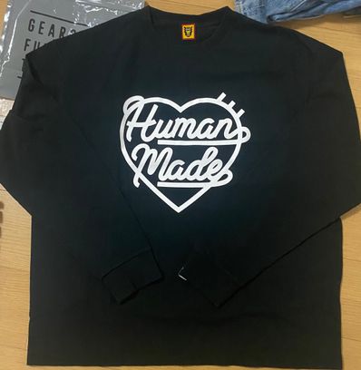 HUMAN MADE HEART L/S T-SHIRT "Black"