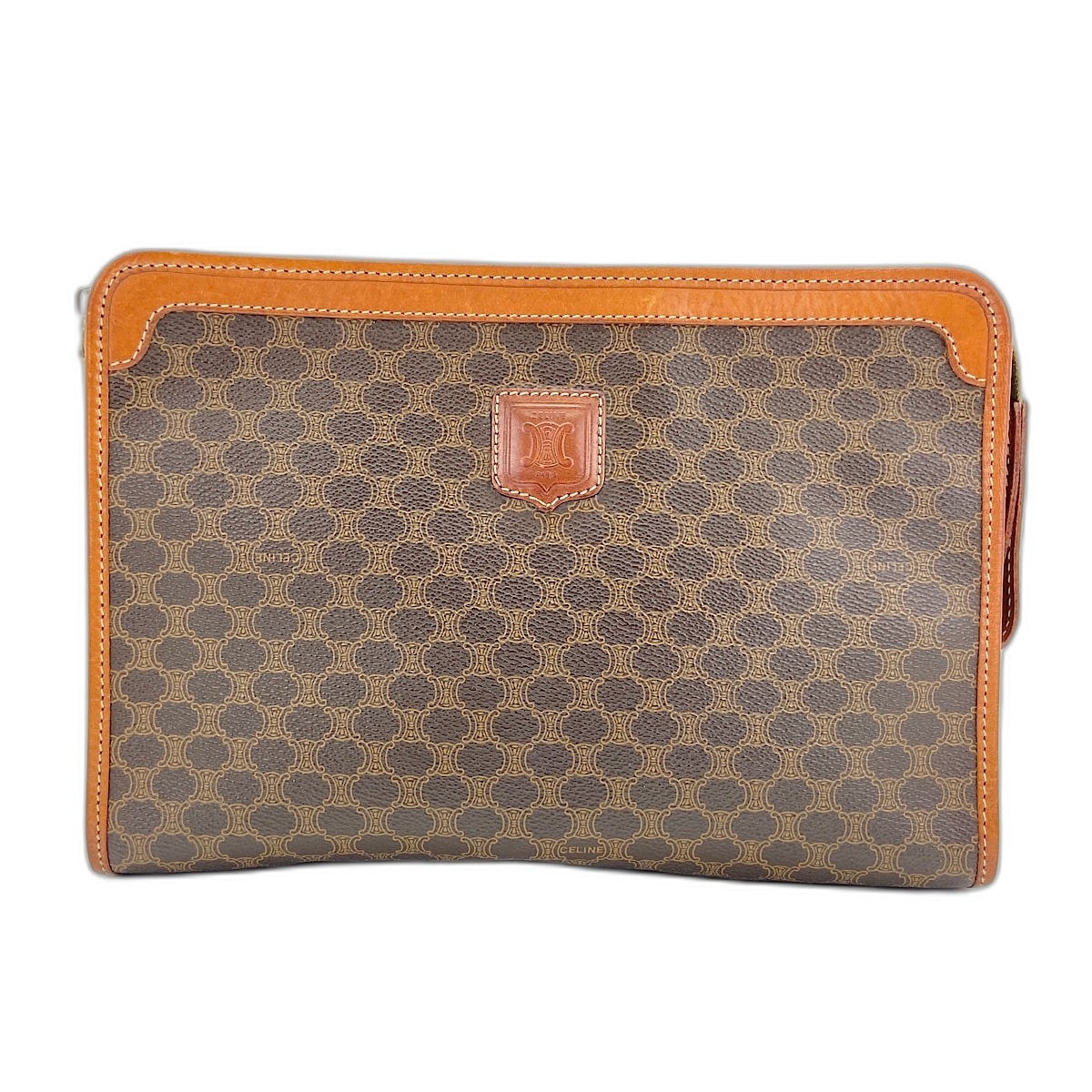 セリーヌ CELINE マカダム  クラッチバッグ【中古】