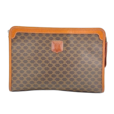 セリーヌ CELINE マカダム クラッチバッグ【中古】