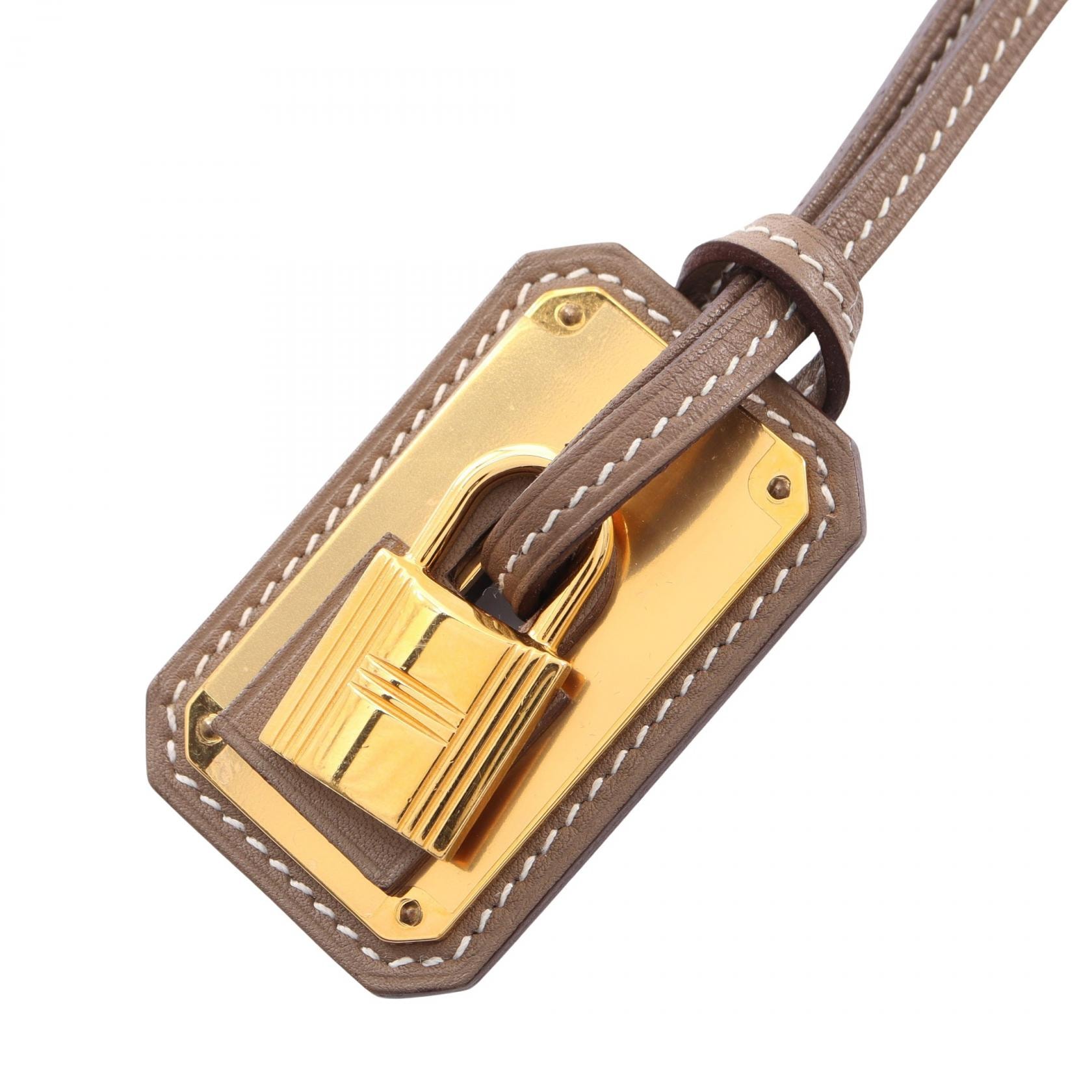 エルメス HERMES オーケリーGM ネックレス Y刻印 ネックレス ジュエリー GP(ゴールドメッキ) ヴォースイフト ヴォースイフト エトゥープ レディース グレー系 / ゴールド系 【中古】