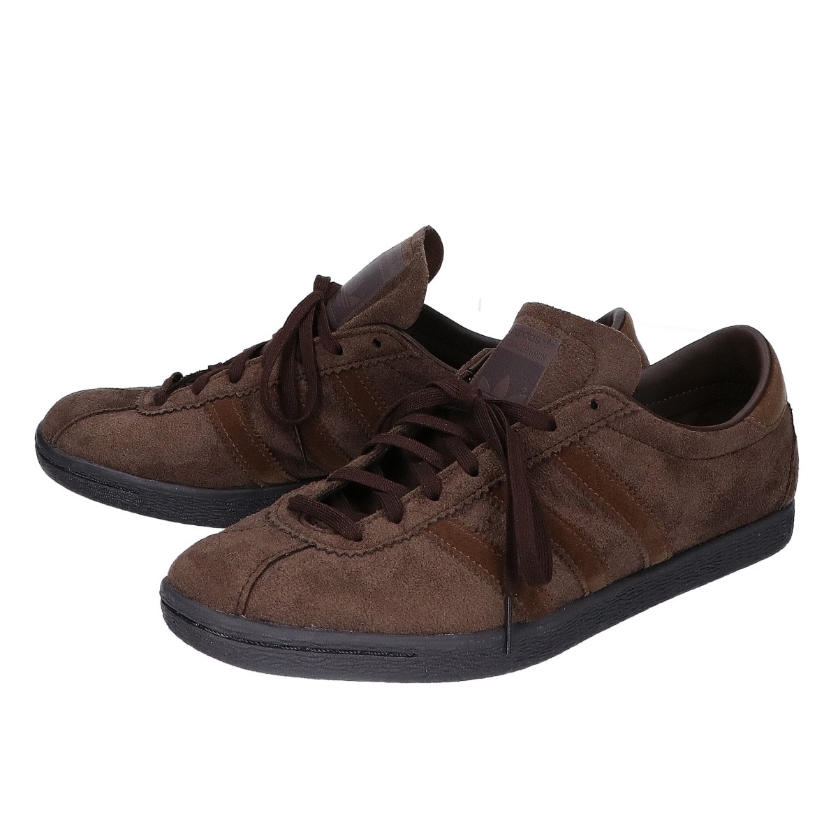 アディダス 【美品】GX6941 タバコ グルーエン 合成スエード スニーカー US8 1/2