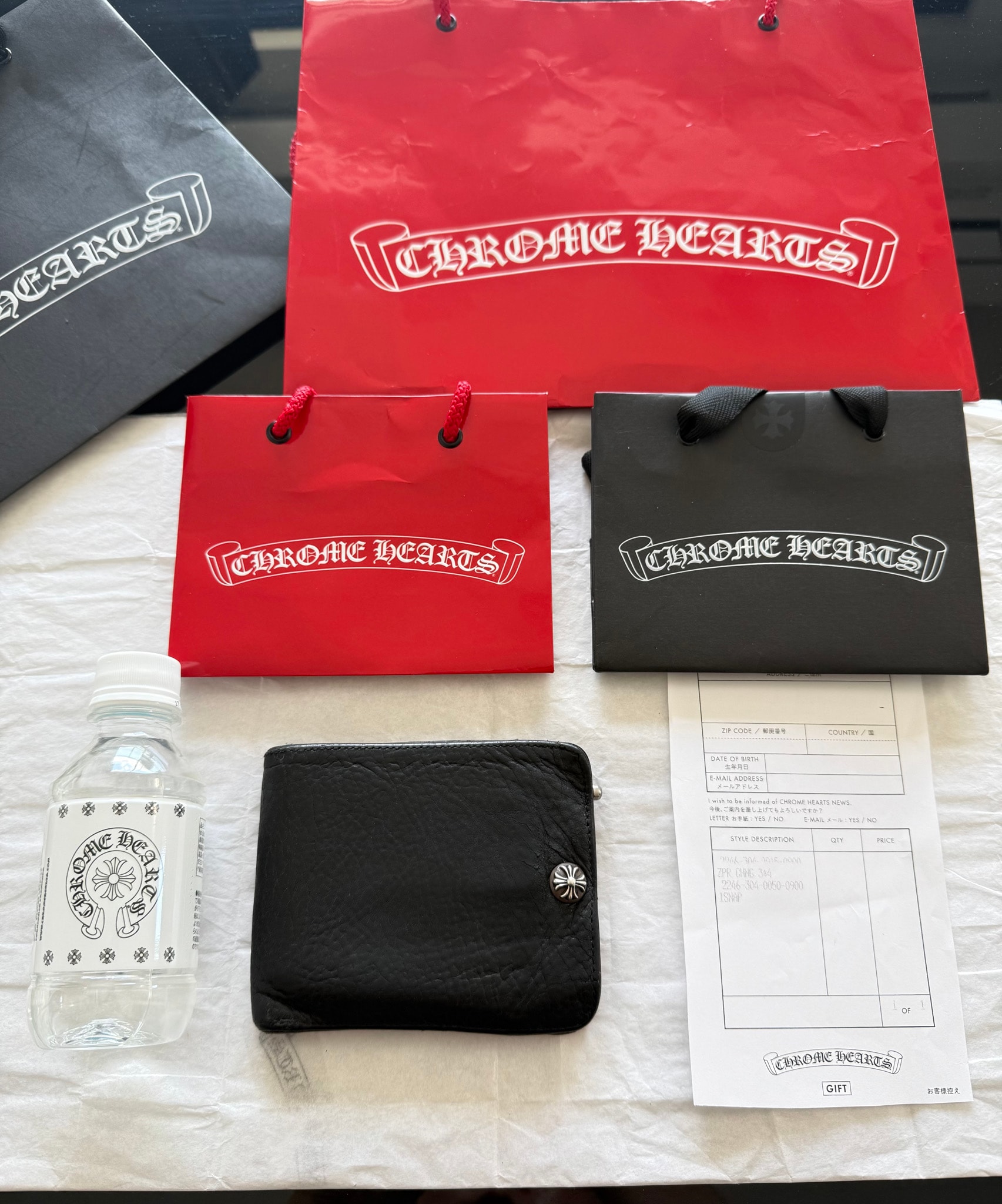 美品!値下げ交渉可能 / 正規品!CHROME HEARTS クロムハーツ ワンスナップ 1SNAP ウォレット 財布