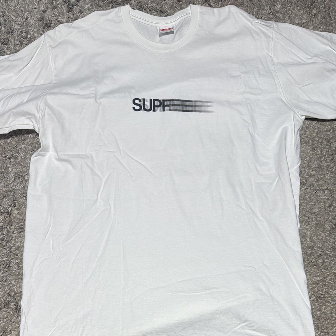 Supreme Motion Logo Tee "White" (23SS)