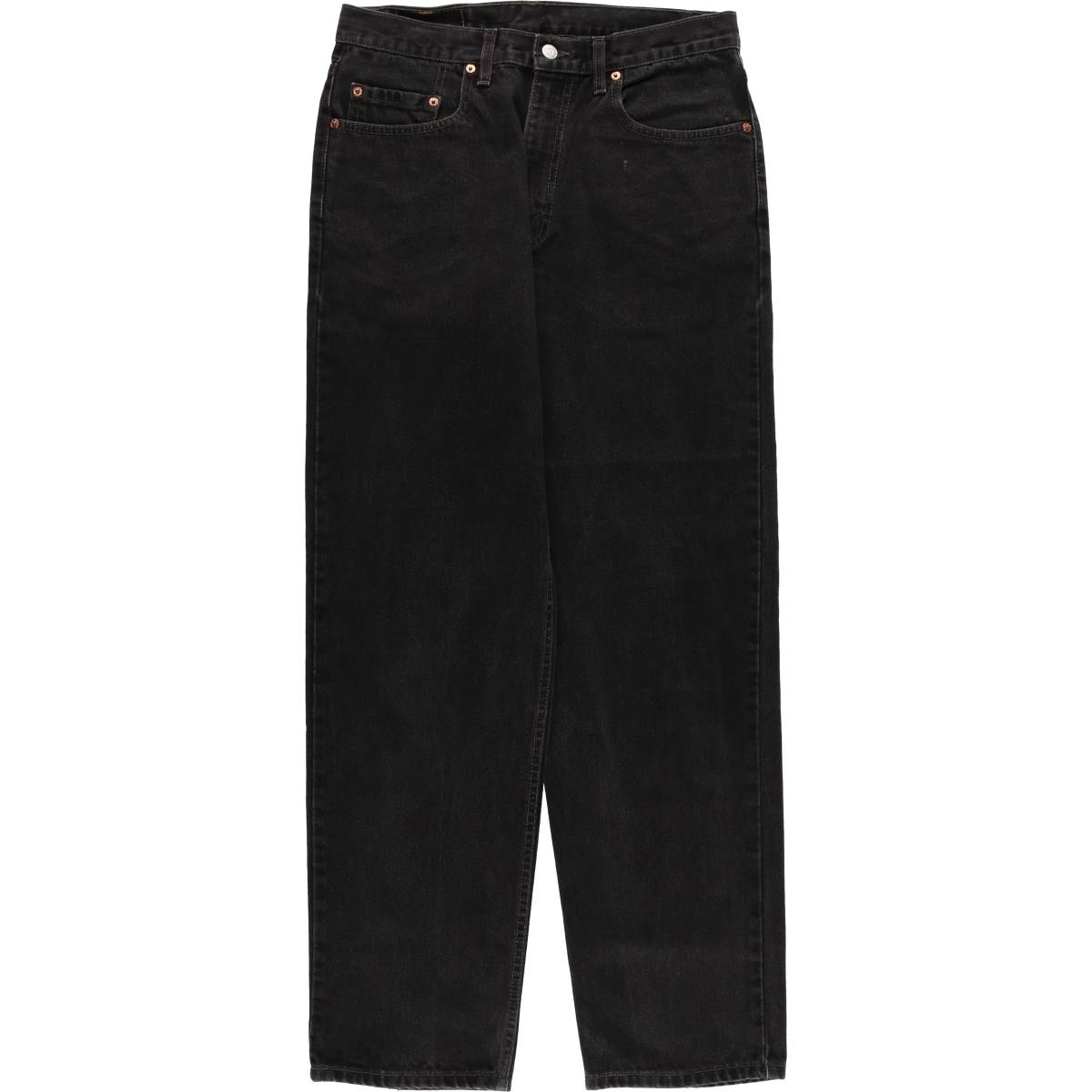 古着 90年代 リーバイス Levi's 550 RELAXED FIT ブラックデニム テーパードデニムパンツ カナダ製 メンズw34相当 ヴィンテージ/eaa419035