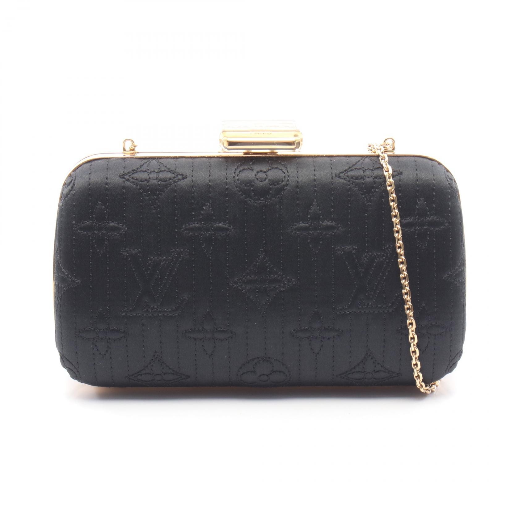 ルイ・ヴィトン LOUIS VUITTON ミノディエール V ショルダーバッグ バッグ ファブリック モノグラム・サテン ノワール レディース ブラック系 M95750 【中古】