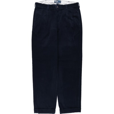 古着 ラルフローレン Ralph Lauren POLO by Ralph Lauren HAMOND PANT ツータック コーデュロイパンツ メンズw35相当/eaa663690