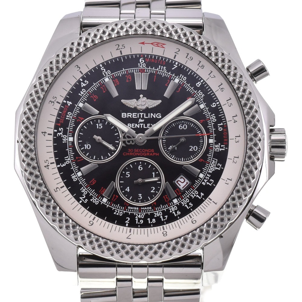 値下 ブライトリング BREITLING A25364 ベントレー・モーターズ クロノグラフ デイト 自動巻き メンズ 良品 N#145001