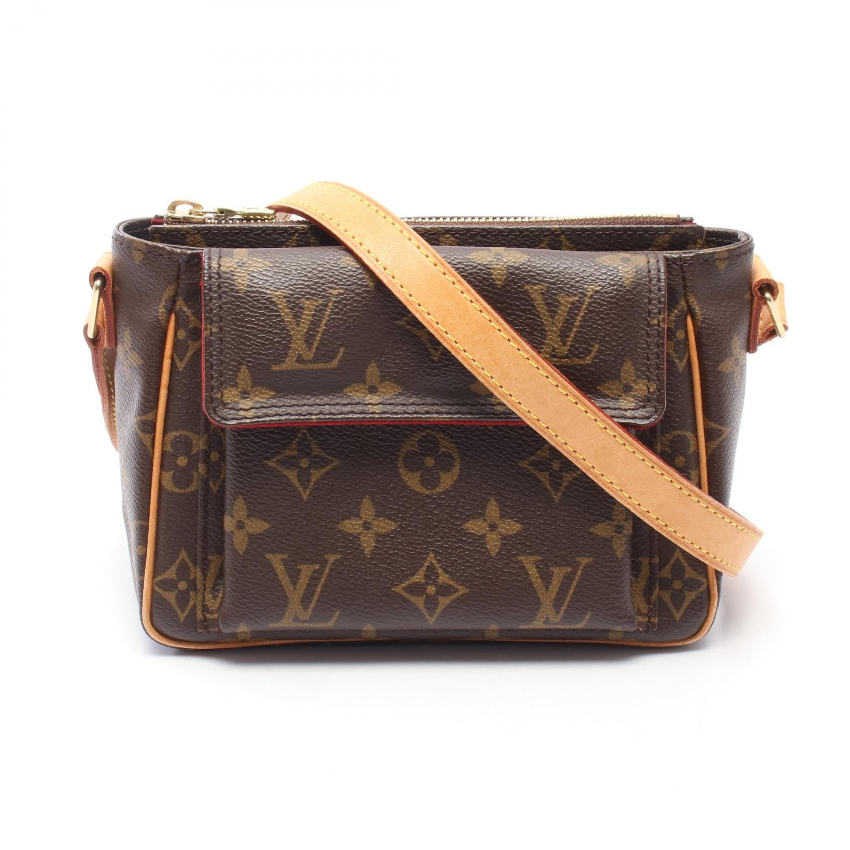 ルイ・ヴィトン LOUIS VUITTON ヴィバシテPM モノグラム ショルダーバッグ バッグ PVCコーティングキャンバス レザー モノグラム レディース ブラウン系 M51165 【中古】