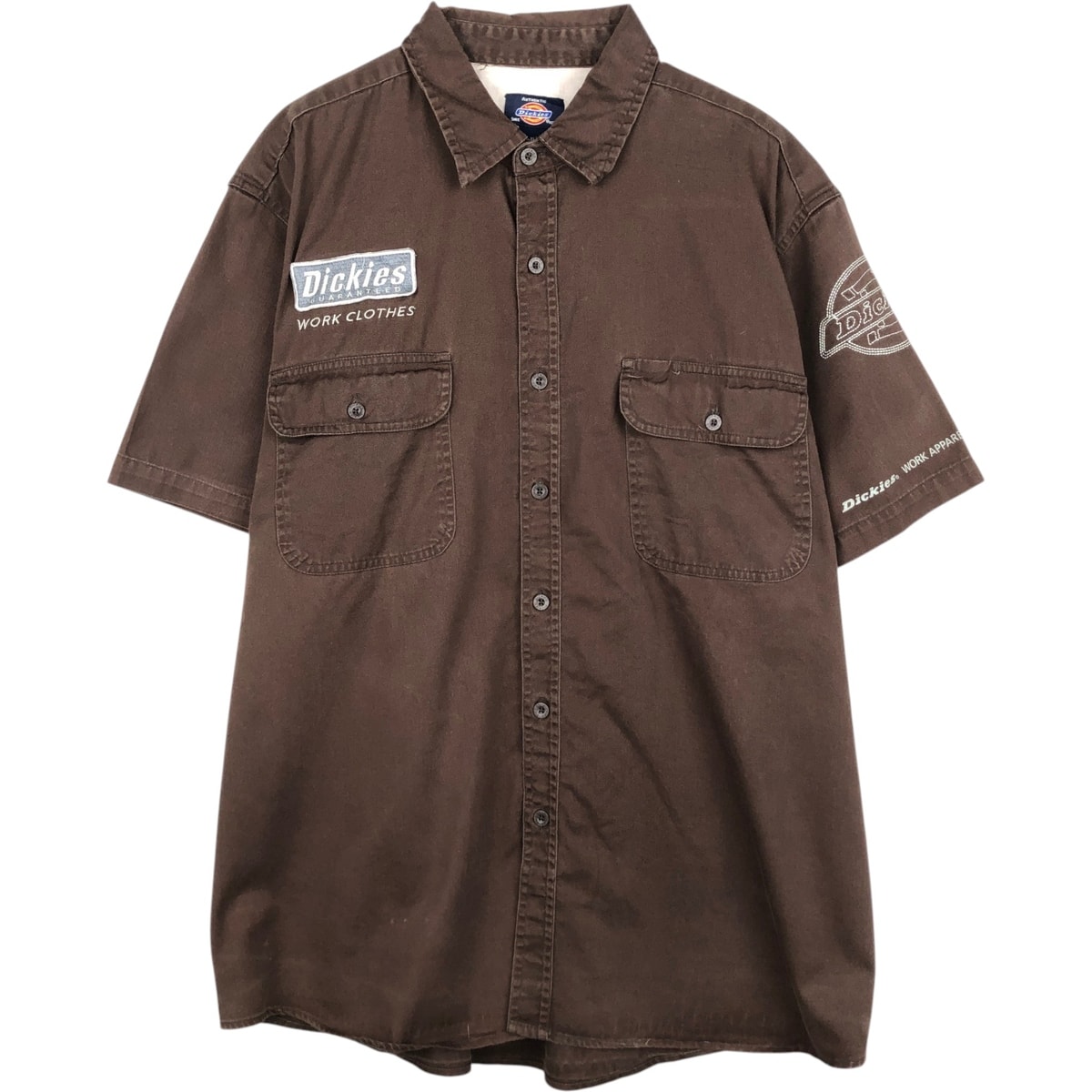 古着 ディッキーズ Dickies 半袖 ワークシャツ メンズXL相当/eaa655376