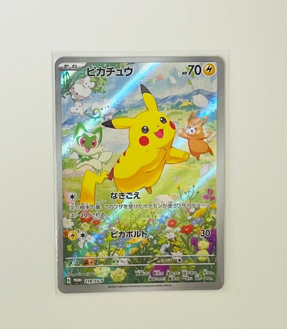 ピカチュウ P [SV-P 218](プロモカードパック「ポケカの夏がキタ!プロモカードGetキャンペーン!」)