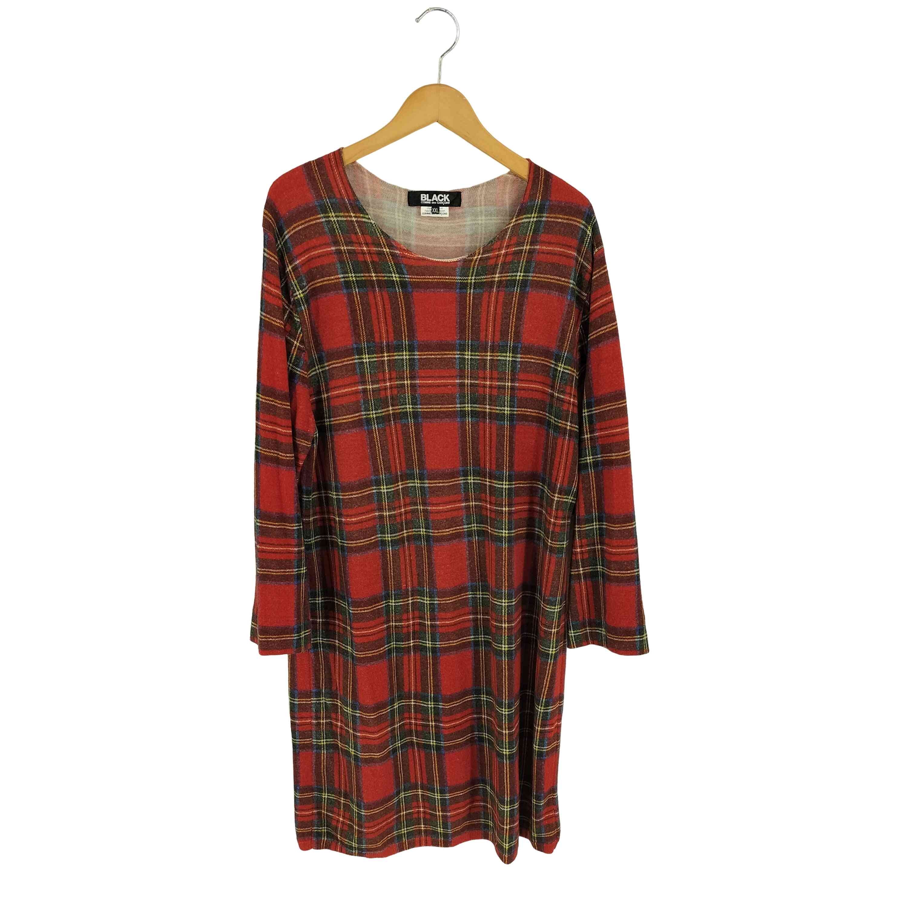 AD2016 タータンチェックニットワンピース【1141766505923】