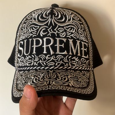 Supreme Vaquero Mesh Back 5-Panel "Black"