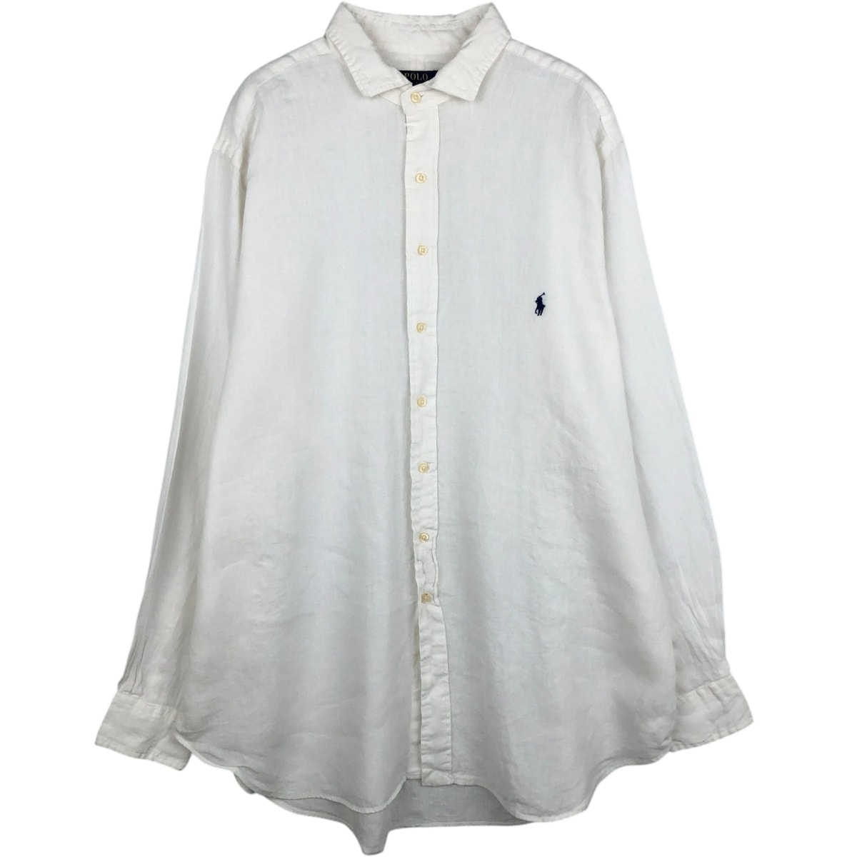 古着 ラルフローレン Ralph Lauren POLO RALPH LAUREN 長袖 リネンシャツ メンズXXL相当/eaa625196