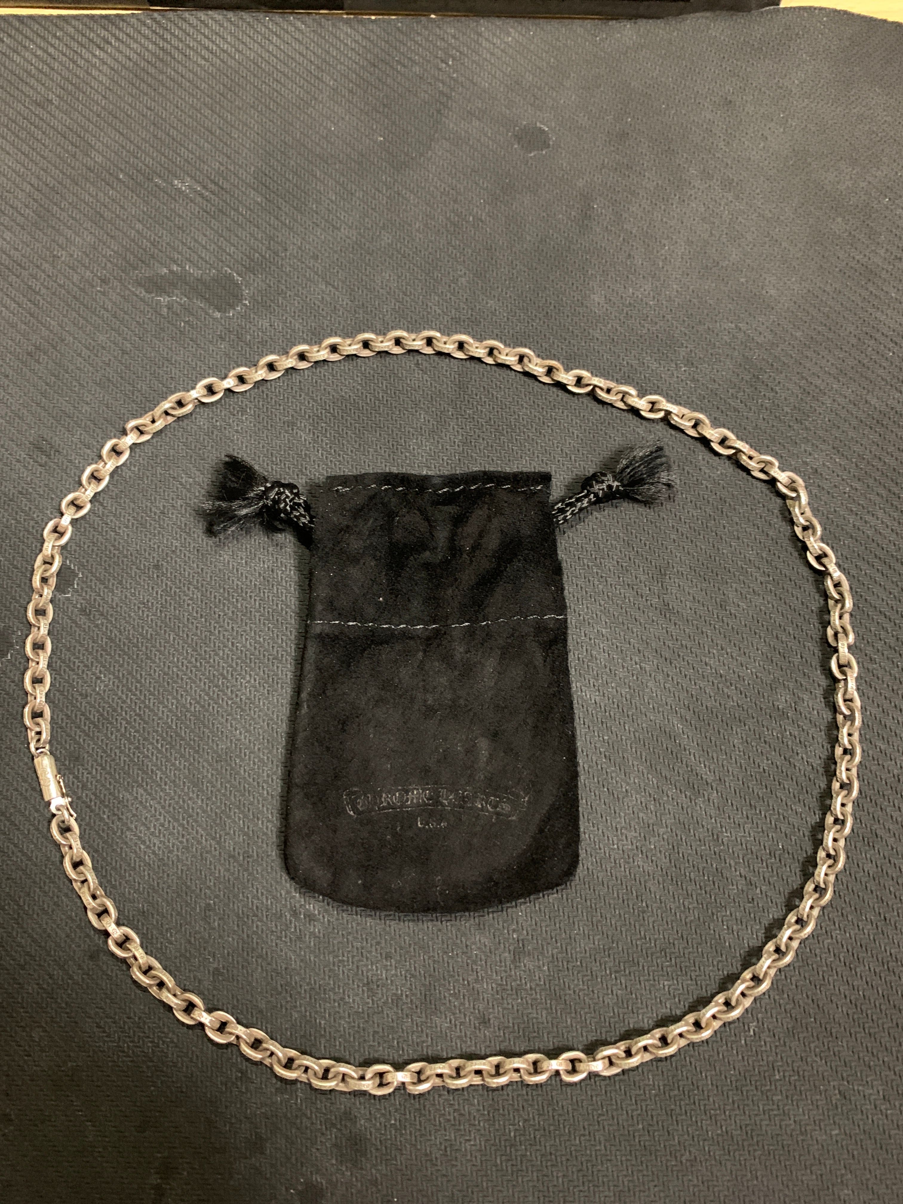 Chrome Hearts Paper Chain Necklace 50cm (20inch) "Silver"