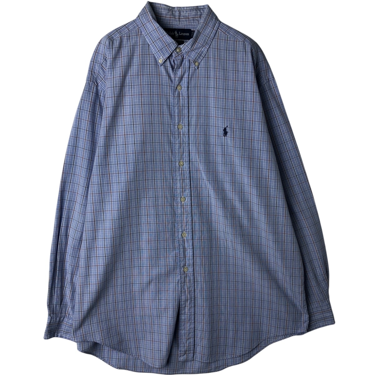 古着 ラルフローレン Ralph Lauren YARMOUTH 長袖 ボタンダウンチェックシャツ メンズL相当/eaa628612