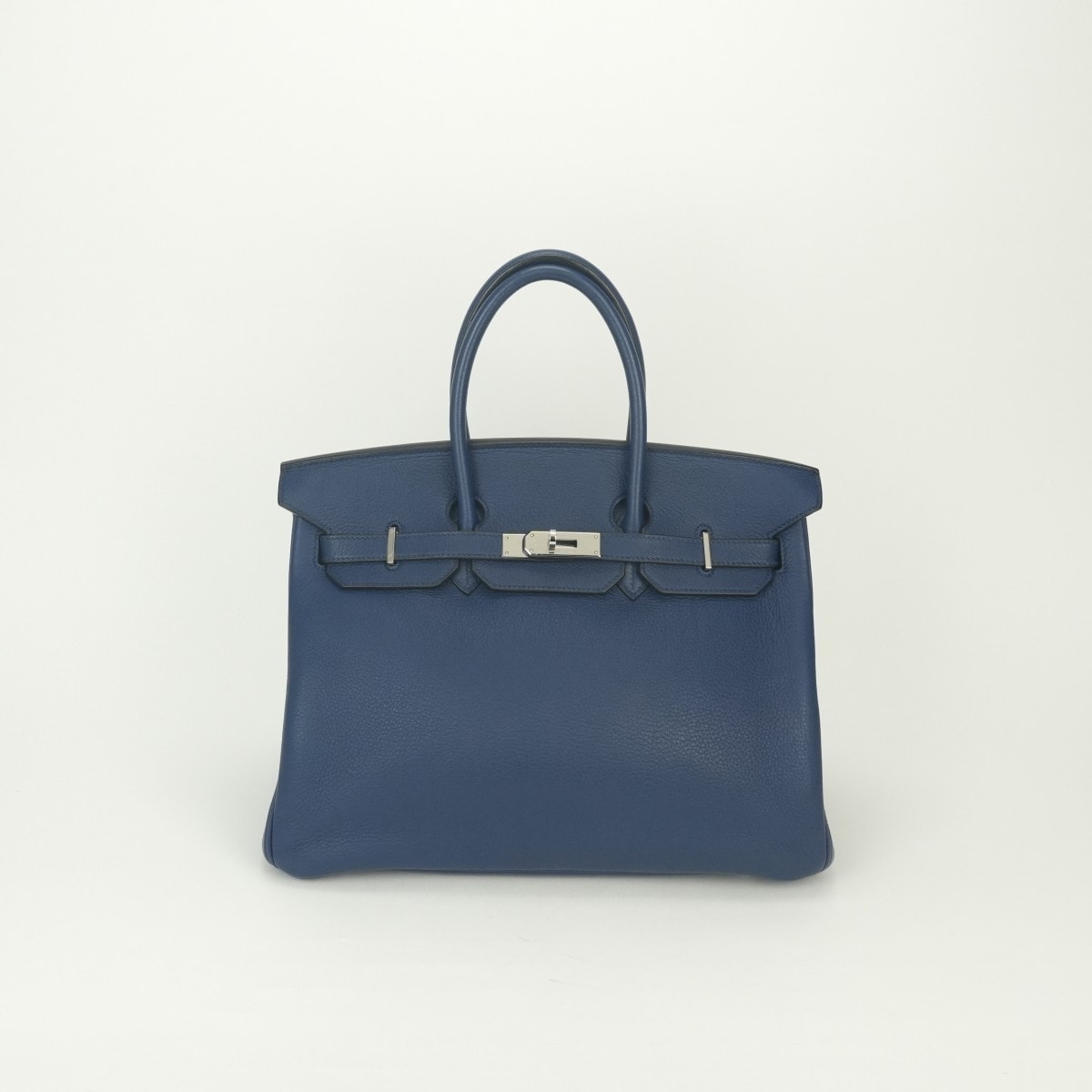 エルメス HERMES バーキン35 バーキン 35 バッグ トートバッグ トリヨンクレマンス ブルー Blue 青 シルバー金具 ハンドバッグ