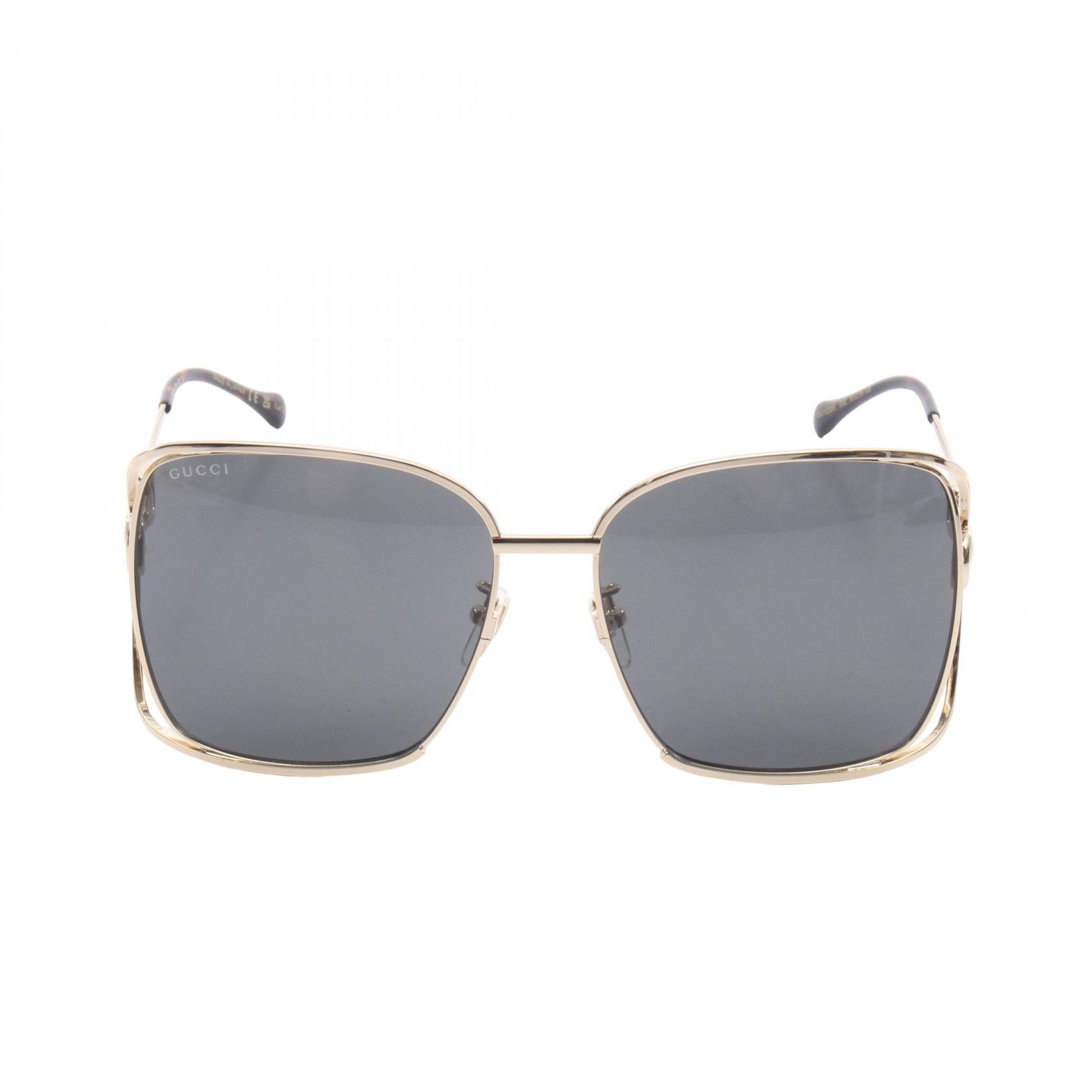 グッチ GUCCI サングラス 衣料品 GP / プラスチック レディース ゴールド系 / ブラウン系 GG1020S002 【新品】