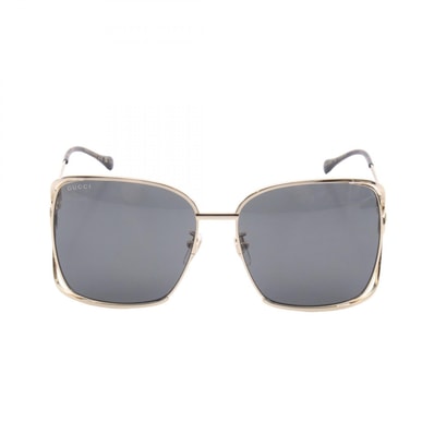 グッチ GUCCI サングラス 衣料品 GP / プラスチック レディース ゴールド系 / ブラウン系 GG1020S002 【新品】