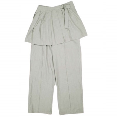 Ray BEAMS レイビームス 23AW プリーツミニスカート付きパンツ 61-23-1030-462 1 モカ ボトムス g25415