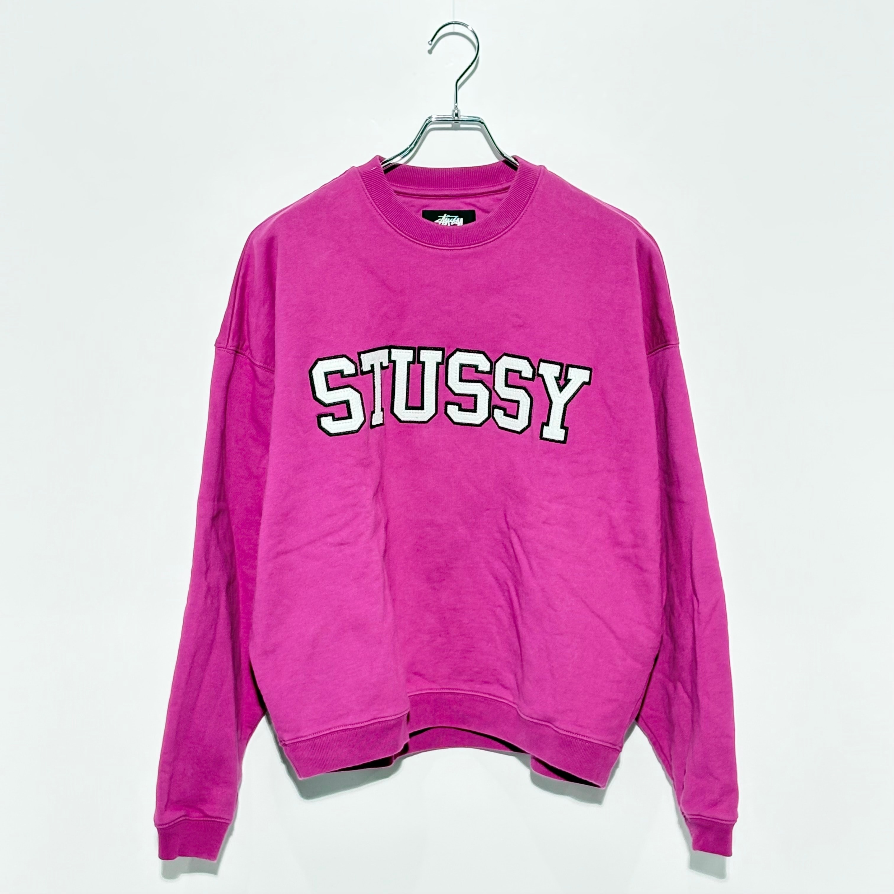 Stussy Relaxed Oversized Crew "Magenta"