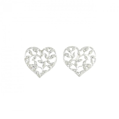 ティファニー オリーブリーフ ハート ピアス