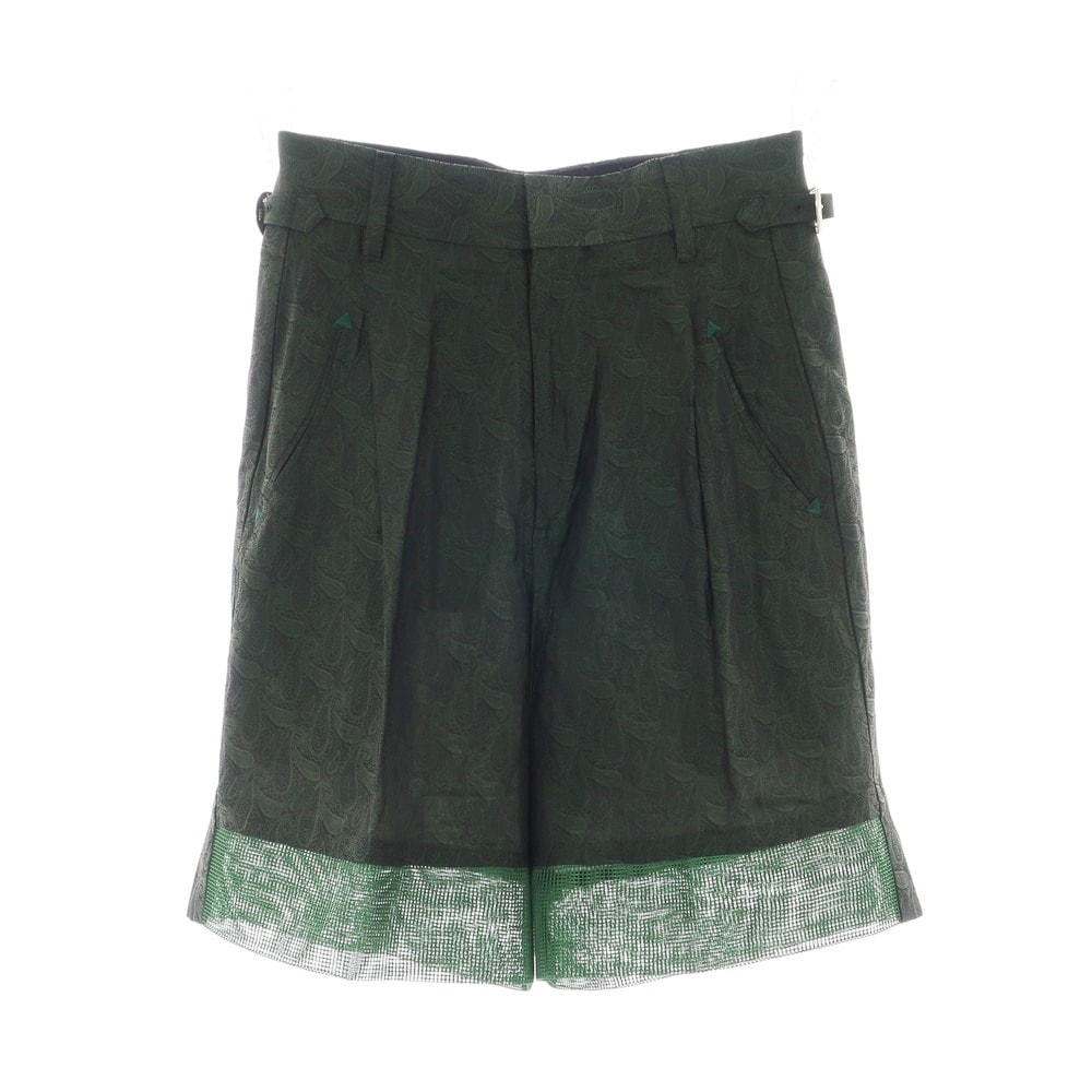 【中古】トーガ TOGA キュプラ ペイズリー ショートパンツ グリーン【サイズXS】【レディース】