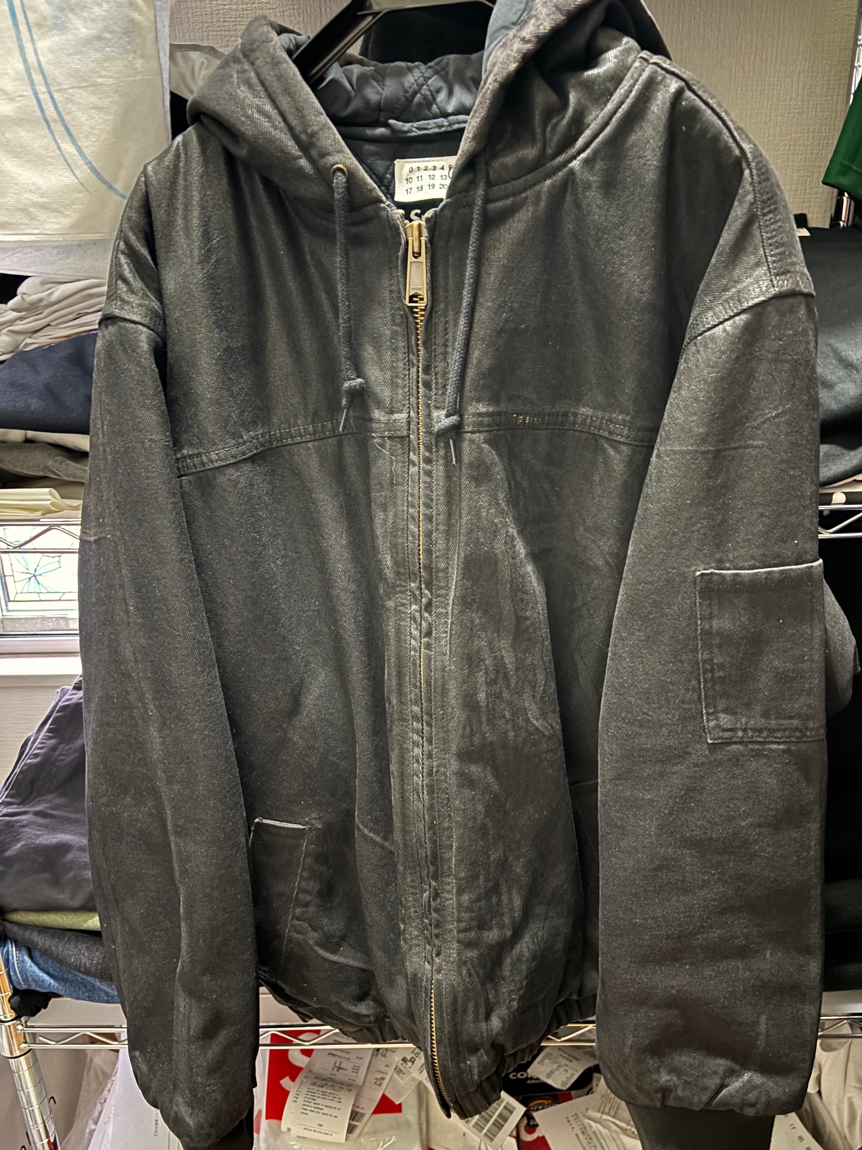 Supreme x MM6 Maison Margiela Foil Hooded Work Jacket "Black"
