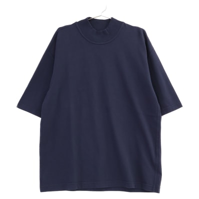 ボッテガヴェネタ 729327 ネイビー バックトライアングルデザイン モックネックTプルオーバーTシャツ M