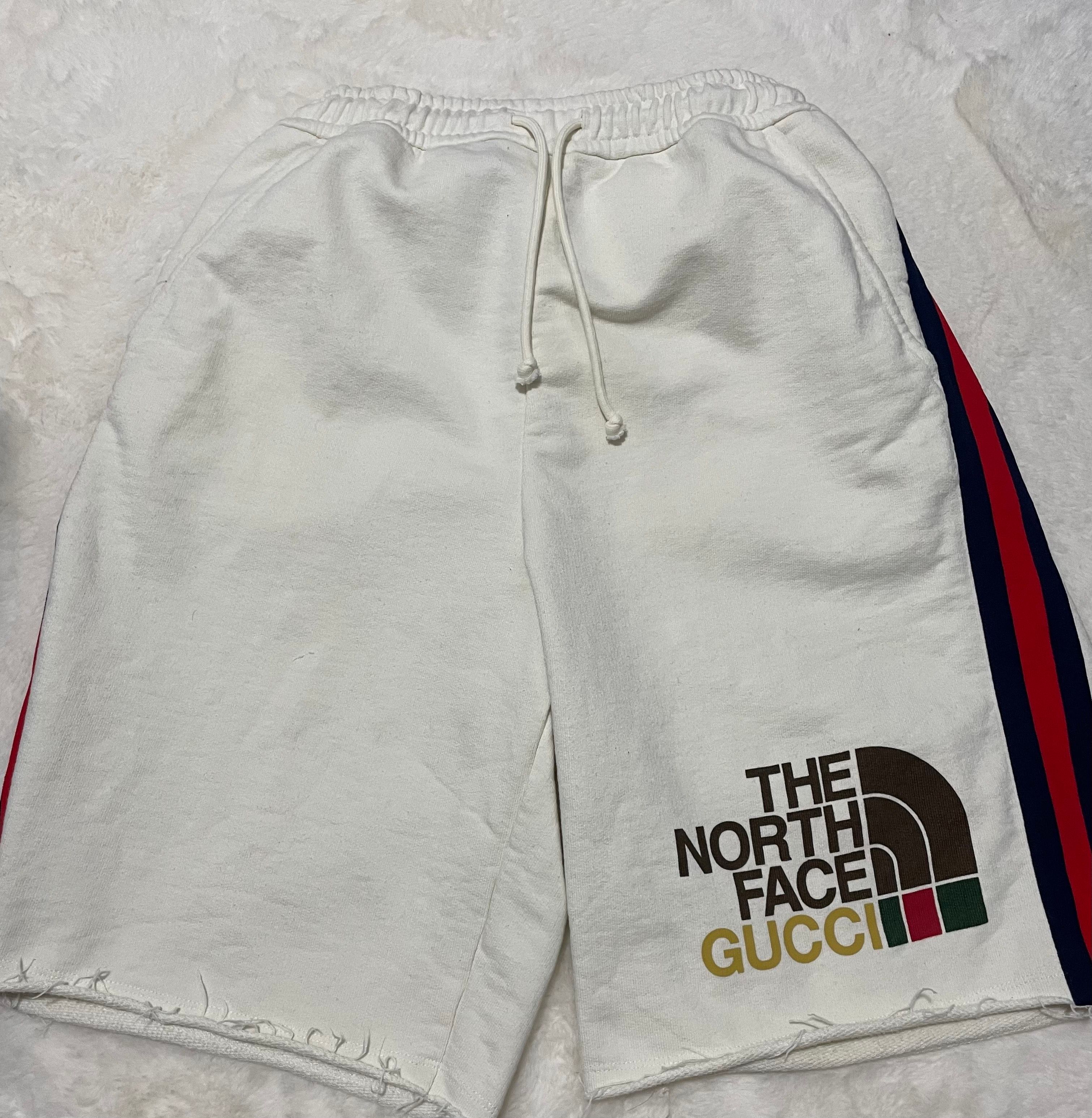 GUCCI x The North Face Web Print Shorts "Beige"