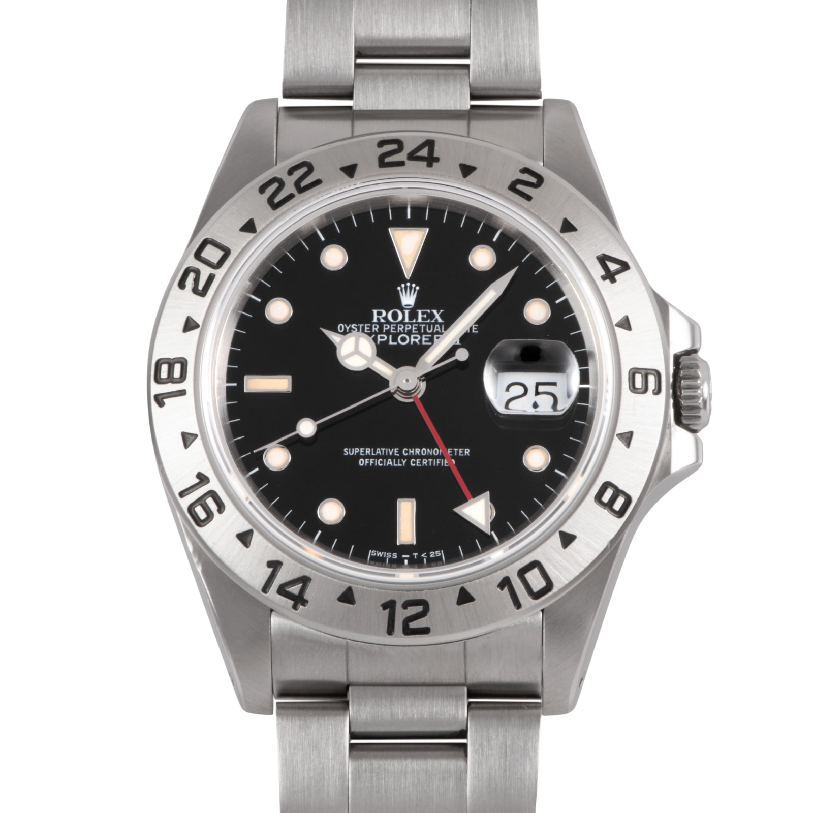 ROLEX ロレックス エクスプローラー2 「Tip dot second」 Tritium パティーナ L番 16570 ステンレススチール【中古】