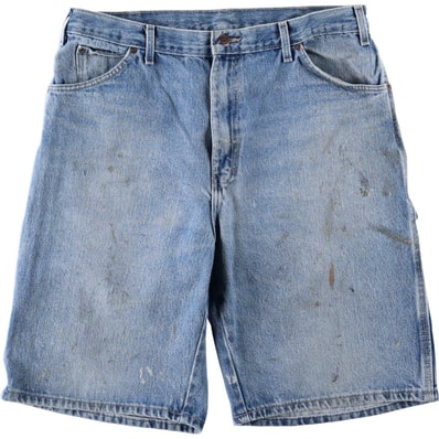 古着 ディッキーズ Dickies Relaxed Fit デニムペインターショーツ ハーフパンツ メンズw34相当/eaa665338