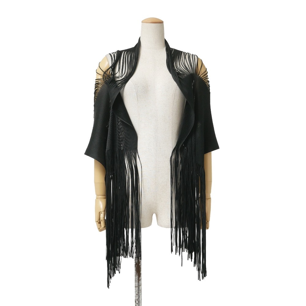 プリーツプリーズ　ブラックショール B (目立った傷や汚れなし)】PLEATS PLEASE ISSEY MIYAKE プリーツ