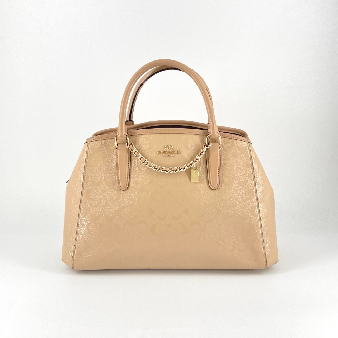 COACH(コーチ) デボスド F55451 ハンドバッグ ベージュ