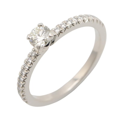 ティファニー TIFFANY&CO ダイヤ リング リング・指輪 ジュエリー Pt950プラチナ ダイヤモンド レディース クリア系 / シルバー系 【中古】