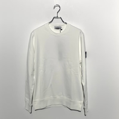 STONE ISLAND cotton crew neck White